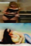 Nude woman lingerie large hips